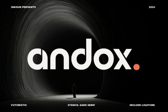 Andox Font: Modern Stencil Typography for Editorial Design