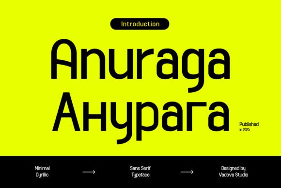 Anuraga Font for Handmade Products and Branding