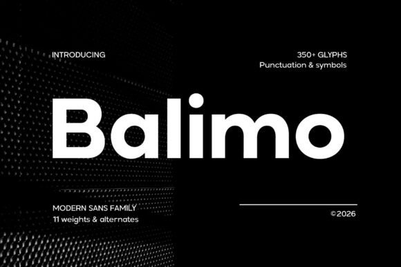 Balimo Font: Modern Sans Serif for Editorial Design