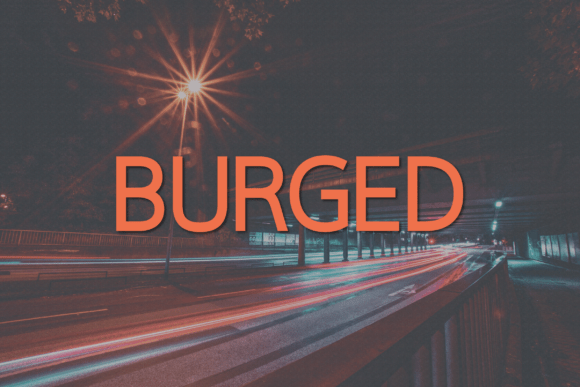 Burged Font: A Modern Sans Serif for Classy Branding