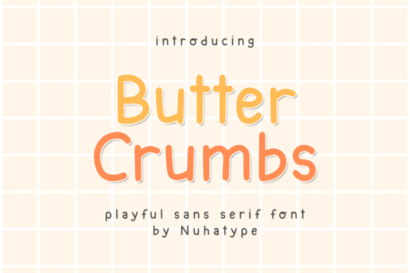 Butter Crumbs Font: Minimalist Branding for Small Business