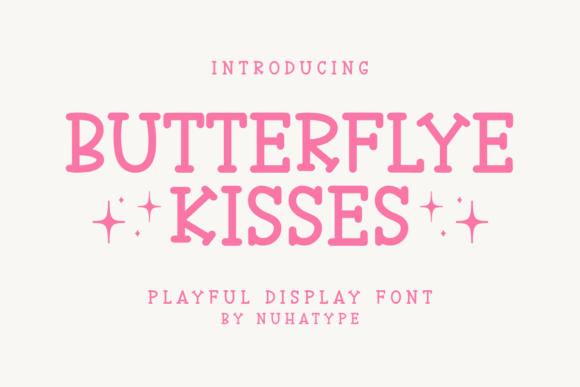 Butterflye Kisses Font for Elegant Small Business Branding