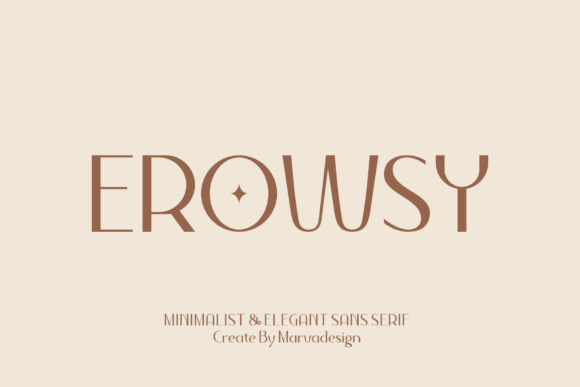 Erowsy Font: Elegant Sans Serif for Editorial Design