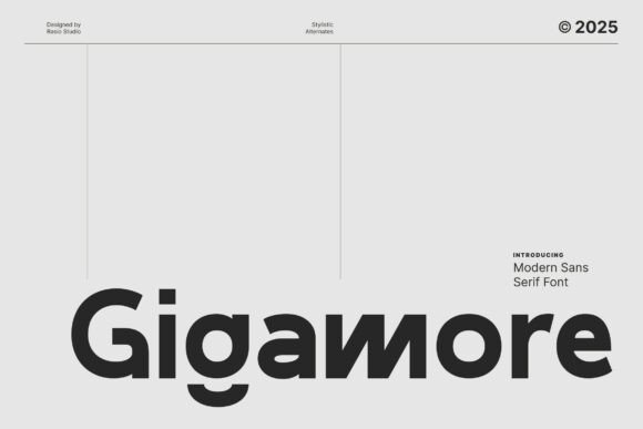 Gigamore Font: Modern Sans Serif for Editorial Design