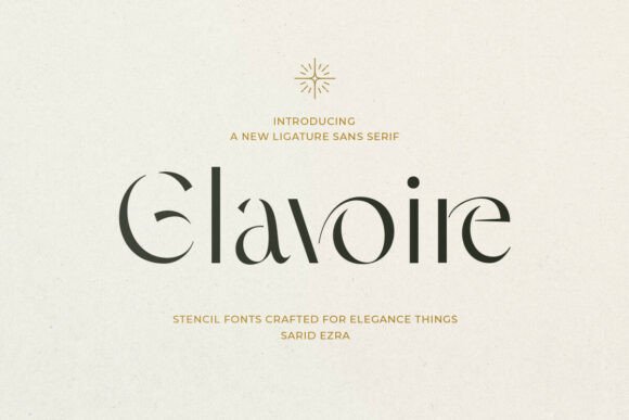 Glavoire Font: Elegant Sans Serif for Modern Design