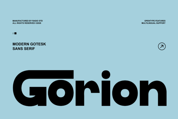 Gorion Font Review: A Modern Grotesk Sans Serif for Branding