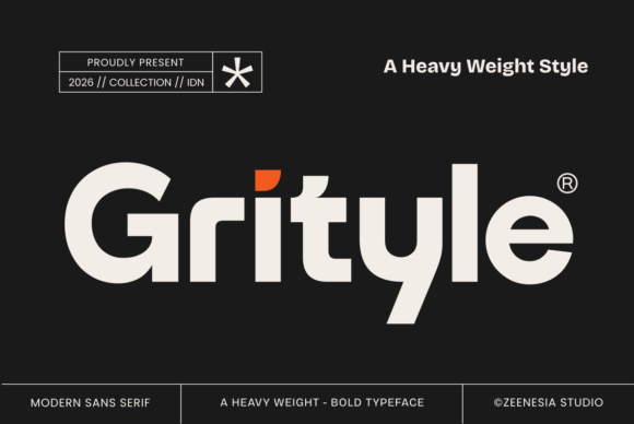 Grityle Font: Bold Sans Serif Branding for Small Business