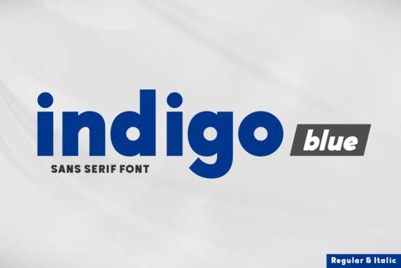 Indigo Blue Font: Modern Sans Serif Design Guide