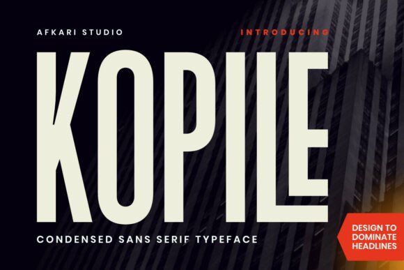 Kopile Font: Modern Sans Serif for Crafters