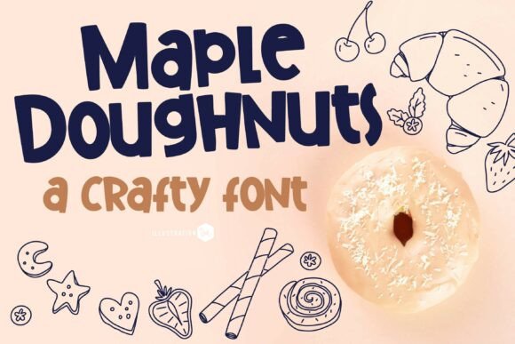 Maple Doughnuts Family Font for Editorial Design
