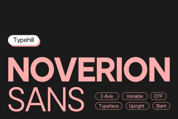 Noverion Sans: A Modern Typeface for Editorial Design