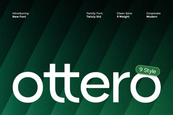 Ottero Font: Clean Sans Serif for Handmade Labels