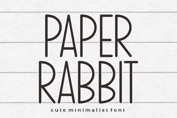 Paper Rabbit Font: Modern Sans Serif for Editorial Design