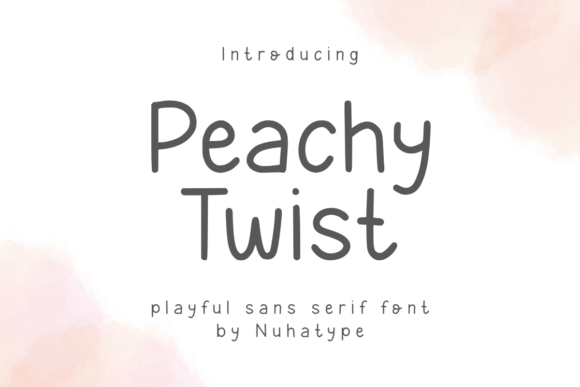 Peachy Twist Font: Minimalist Branding for Small Business