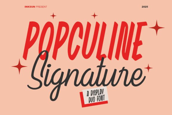 Popculine Signature Font for Polished Small Business Branding