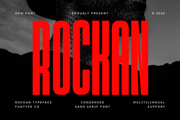 Rockan Font: Bold Sans Serif Branding for Small Business