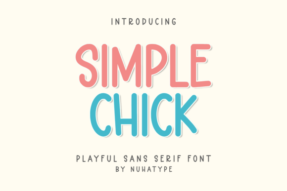 Simple Chick Font for Editorial Design and KDP Interiors