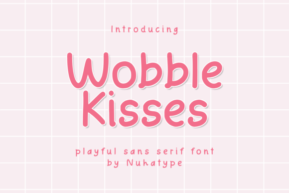 Wobble Kisses Font for Minimalist Web Design