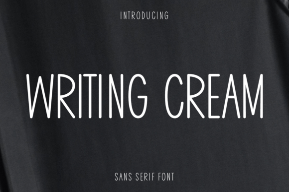 Writing Cream Font: Playful Sans Serif for Editorial Design